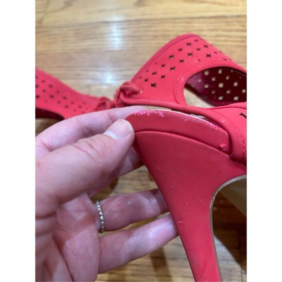 Just Fab Sexy Platform Jesadora Heeled Stiletto Shoes Red color Size 8.5 NEW. No - Picture 8 of 10